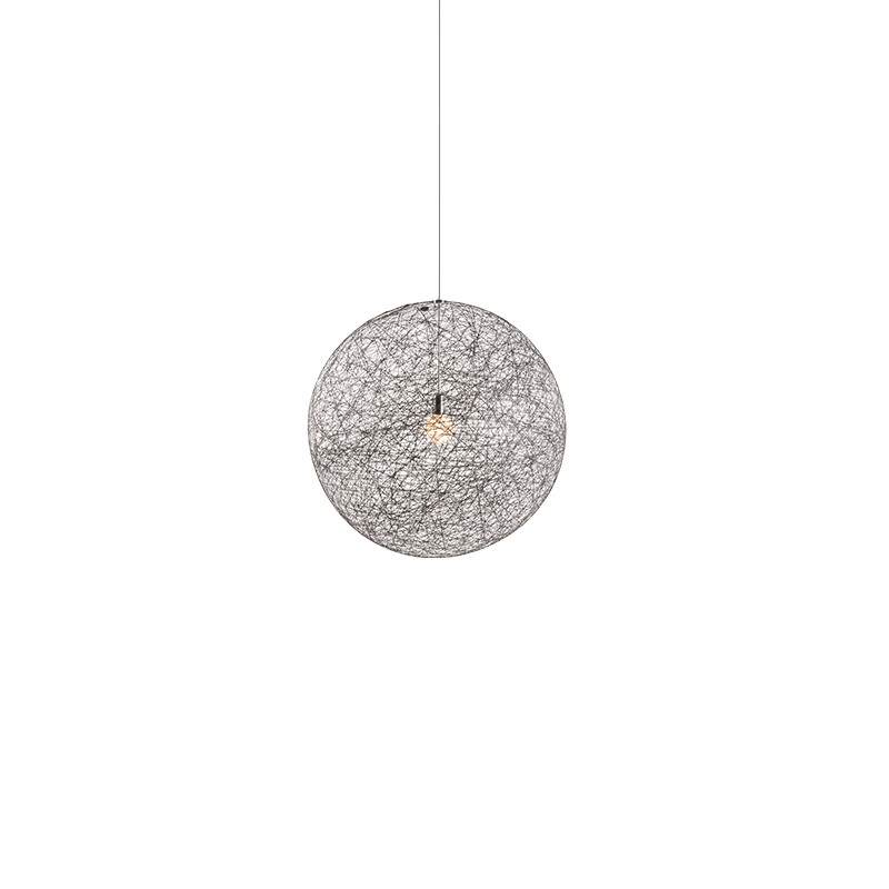 Spherical Modern Metal & Polymers Pendant Light