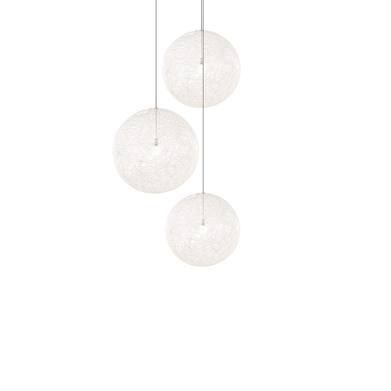 Spherical Modern Metal & Polymers Pendant Light