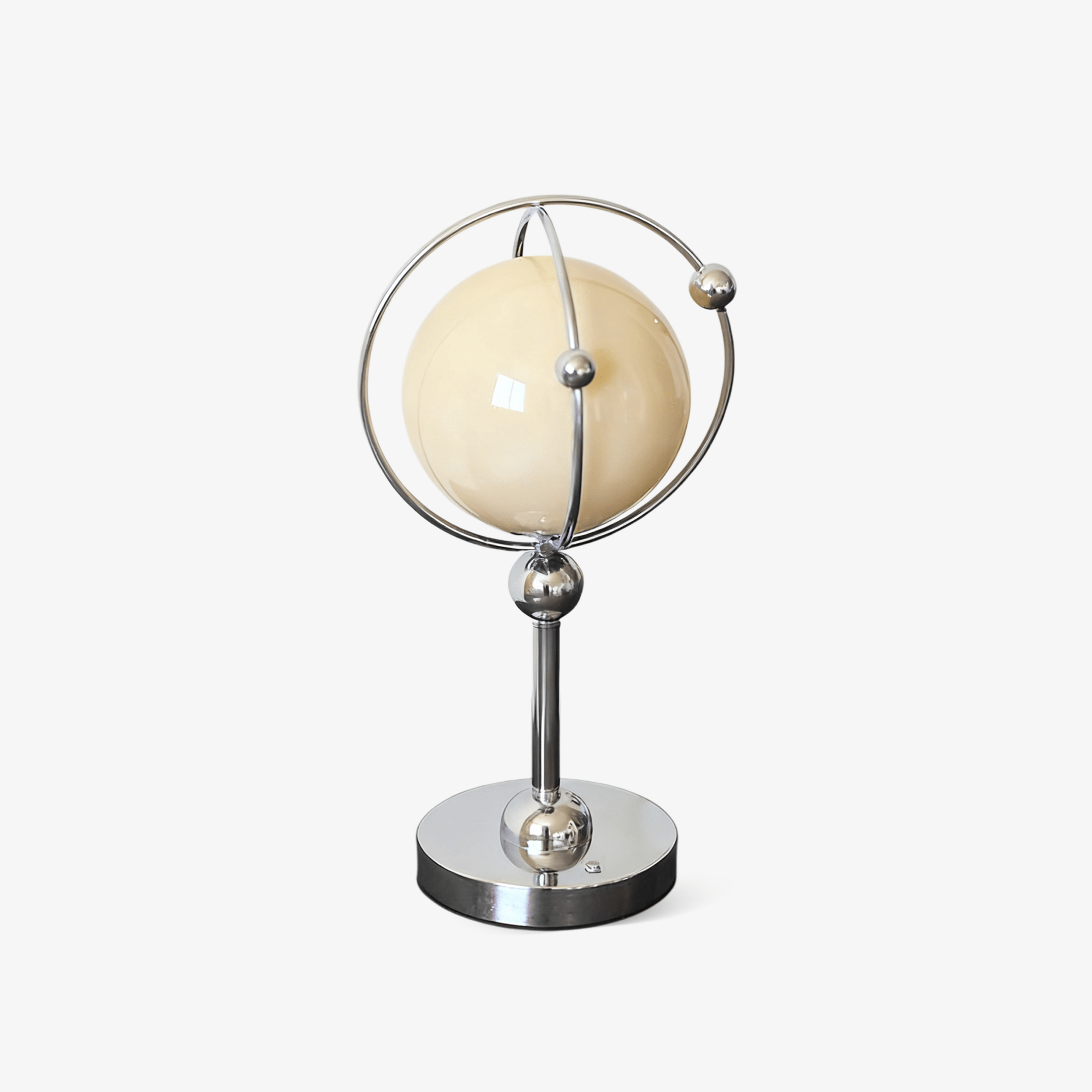 Orb Modern Metal & Glass Table Lamp