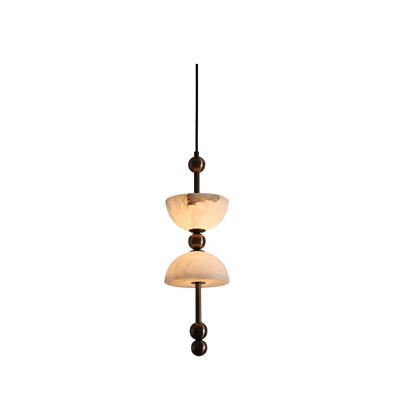 Duo Modern Glass & Metal Pendant Light