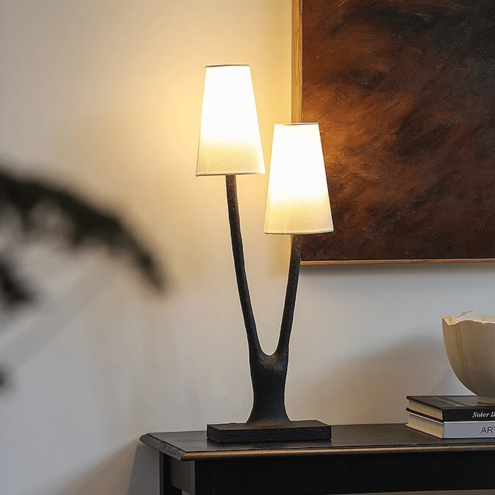 Roots Modern Fabric Table Lamp