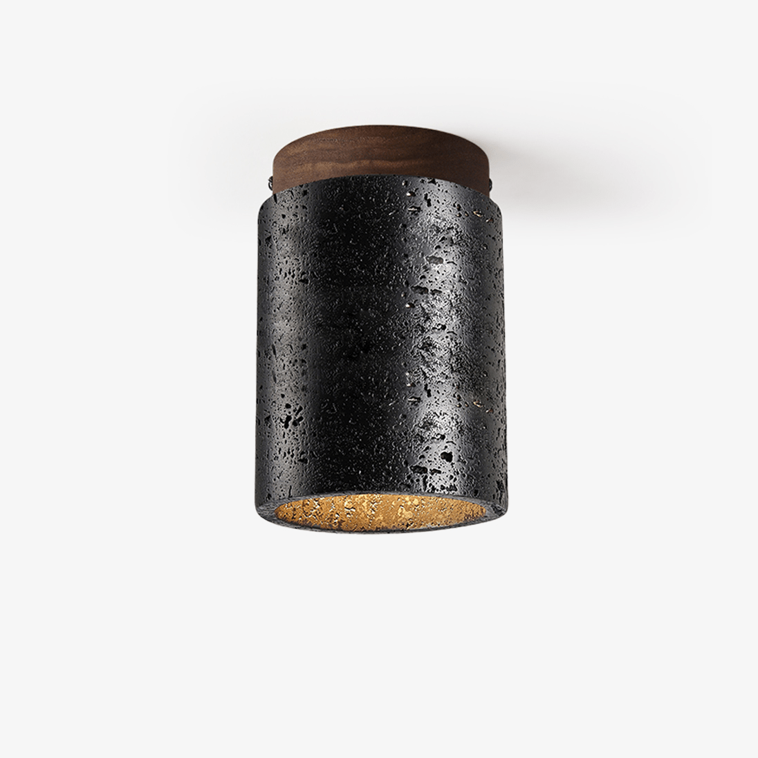 Draven Industrial Travertine Ceiling Light