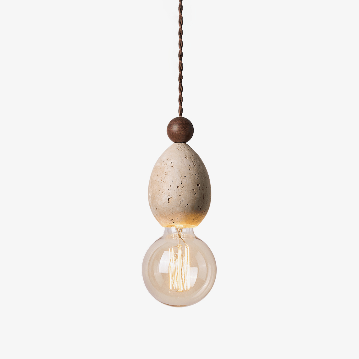 Eryndor Modern Travertine Pendant Light