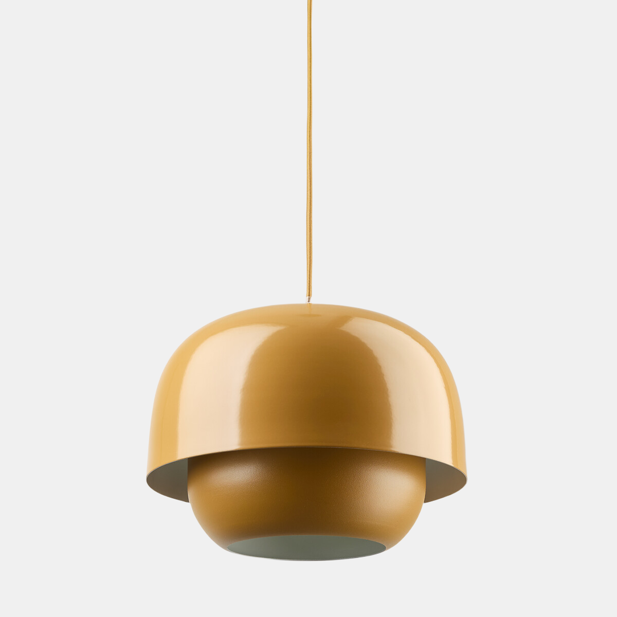 Orbit Sleek Dual-Layer Metal Pendant Lamp – Elegant Ambient Lighting for Dining Rooms