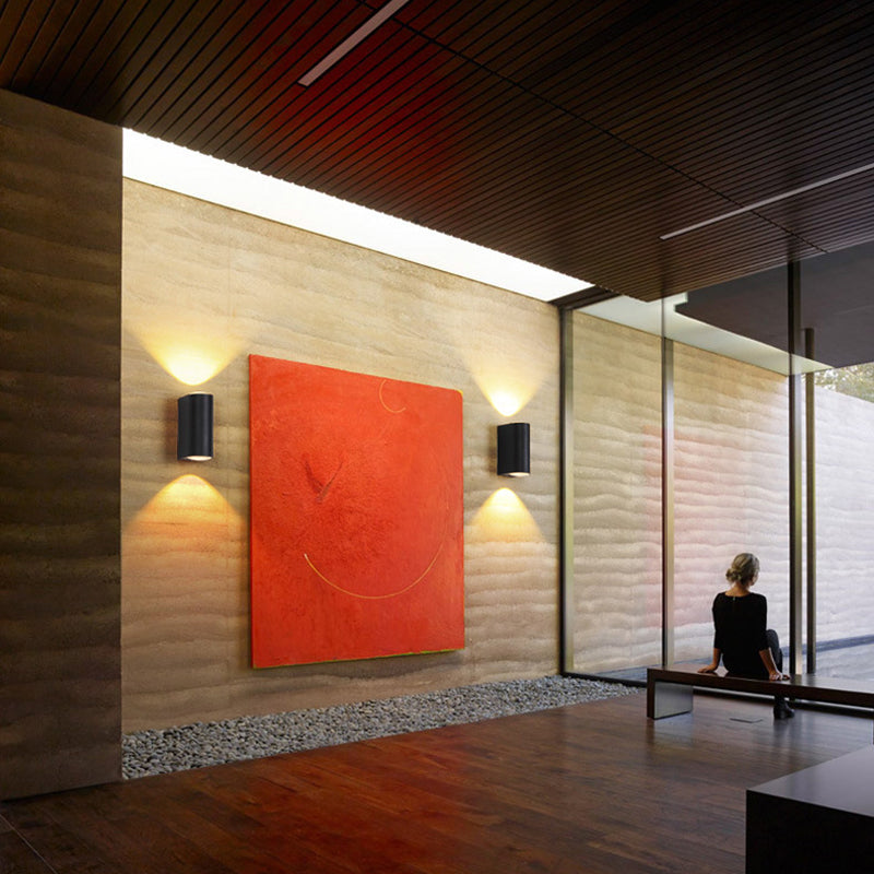 Ray Minimalist Metal Square Outdoor Wall Lamp