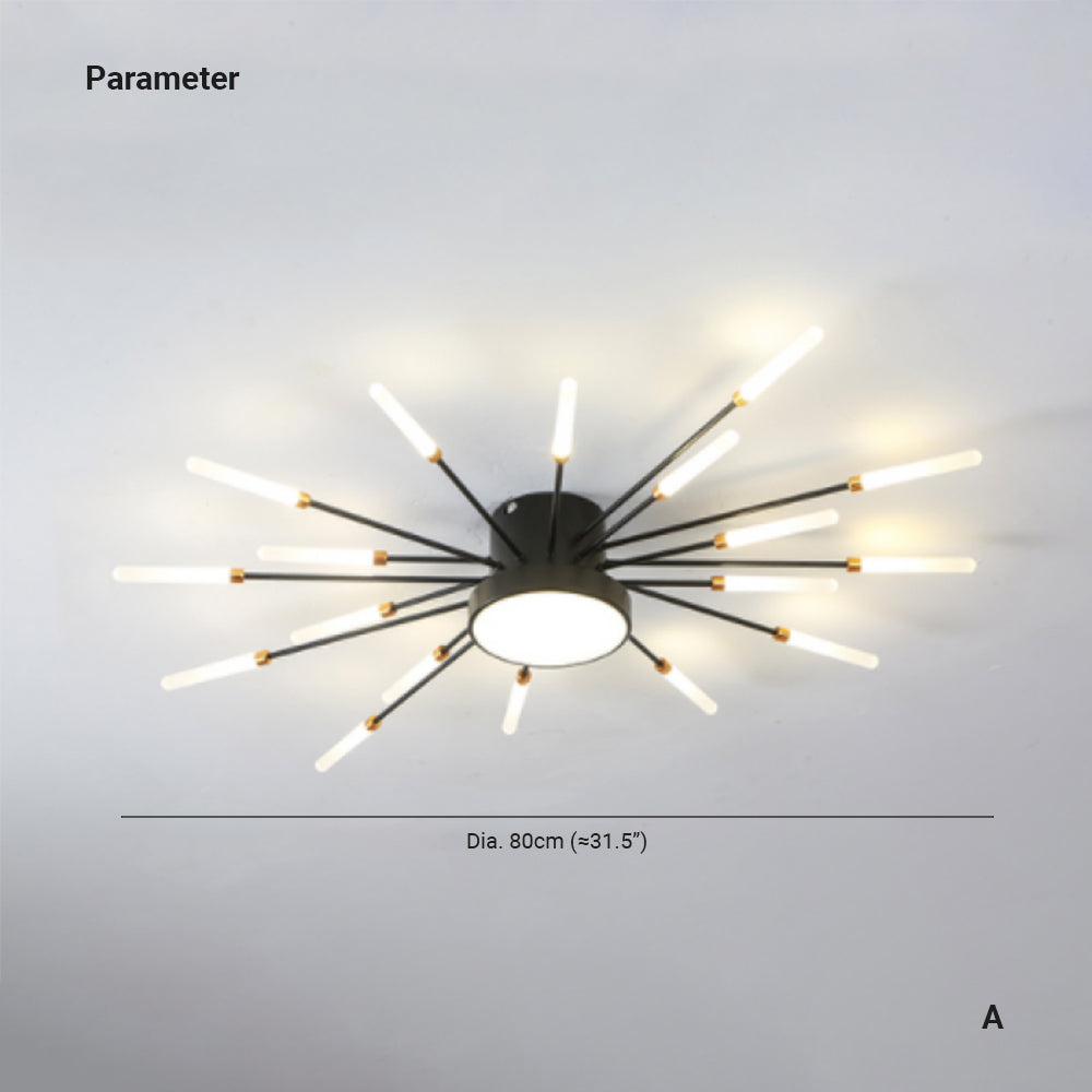 Arisha Modern Home Decoration Fireworks LED Ceiling Light - Letslighting