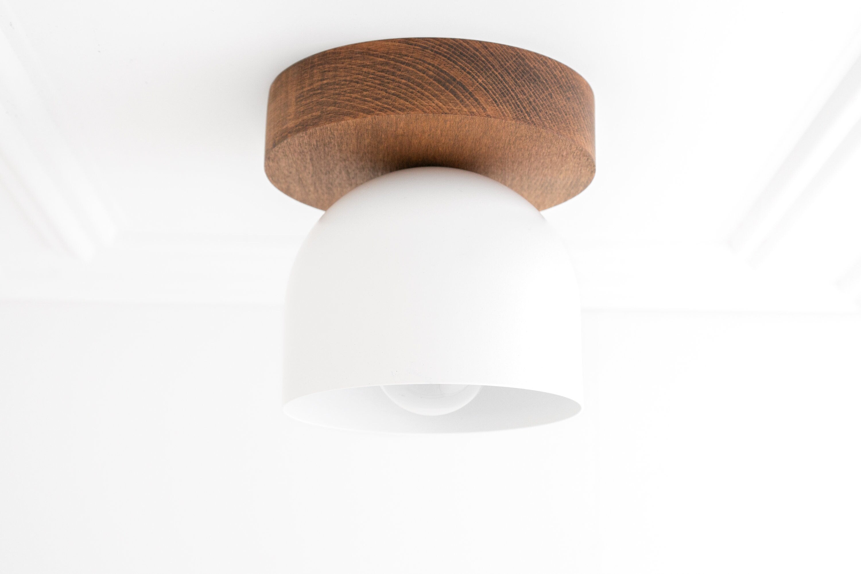 Chroma Ceiling Light Wood Metal Fixture
