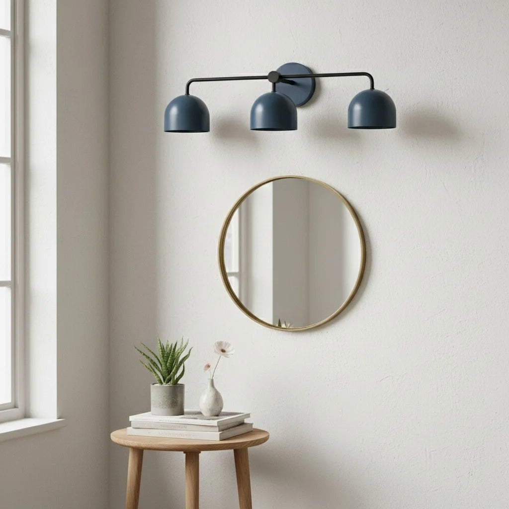 Chroma Brass White Wall Light Contemporary Living Room