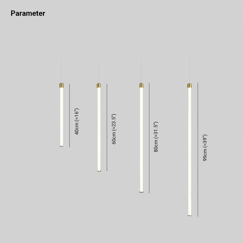Arisha Pendant Light Linear Modern Minimalist Acrylic Living Room