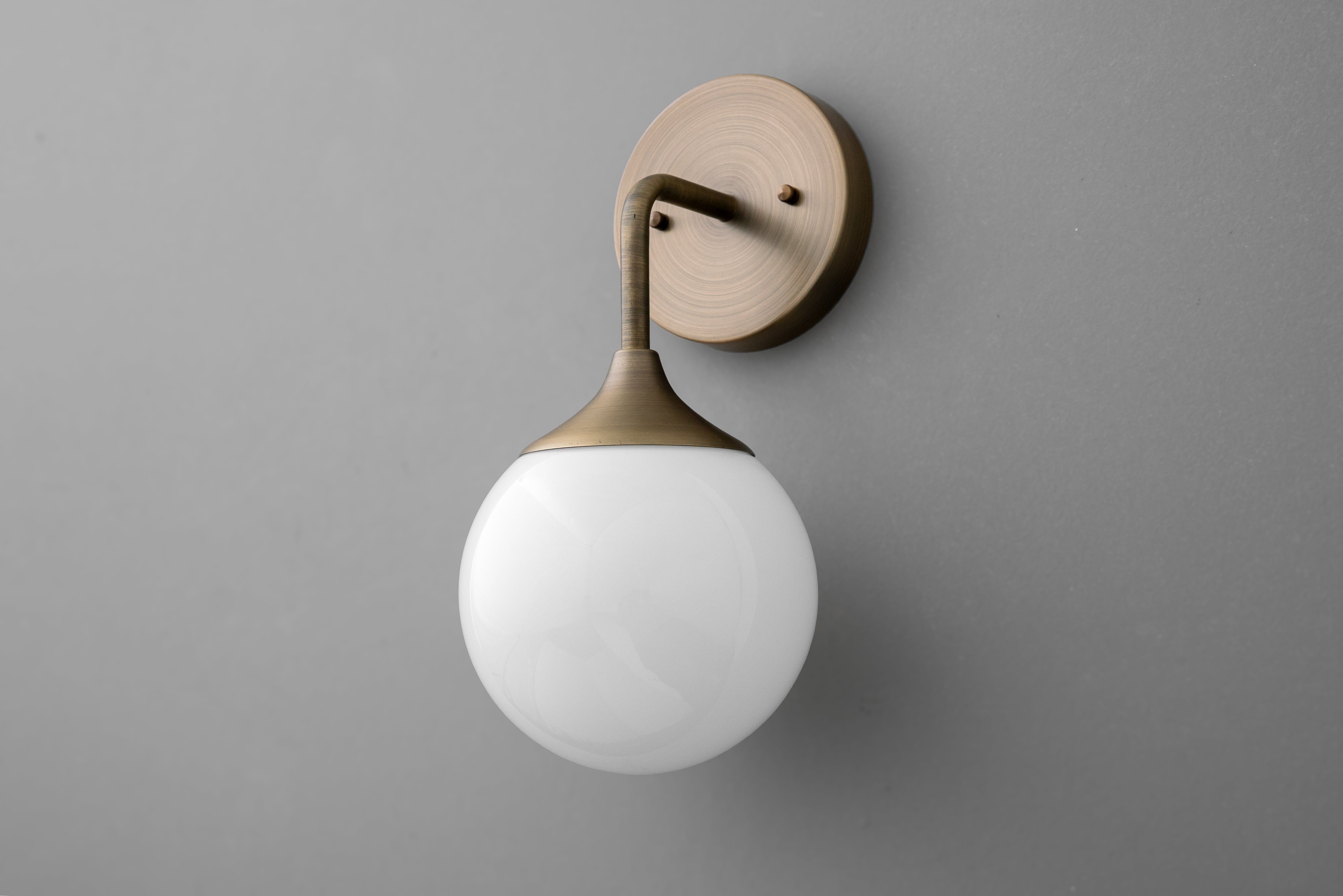 Pearl Glass Wall Sconce Contemporary Hallways