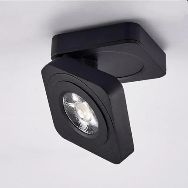 Arisha Modern LED Flush Mount Ceiling Light Black White Metal Living Room Dining Room