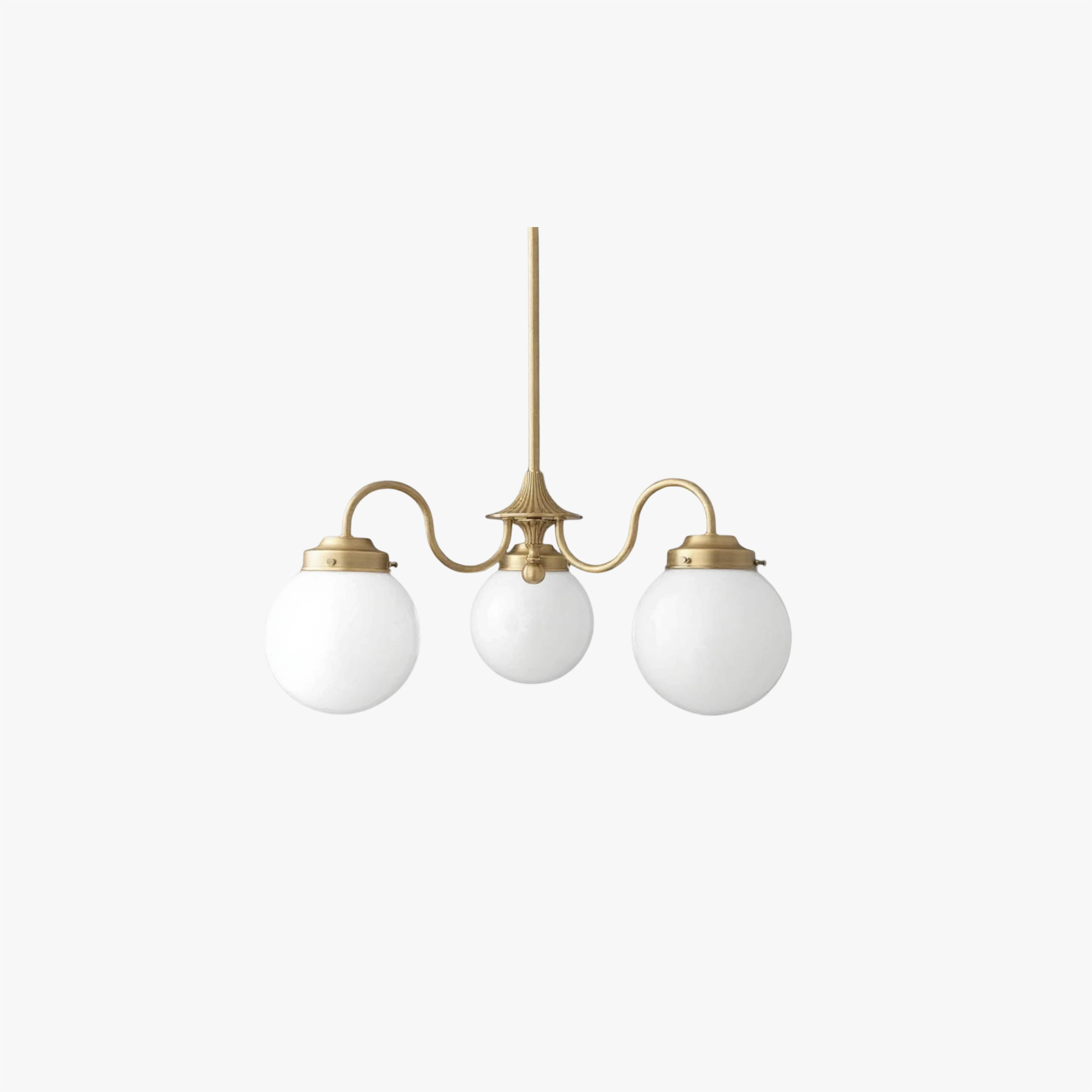 Pearl 3-Light Glass Chandelier