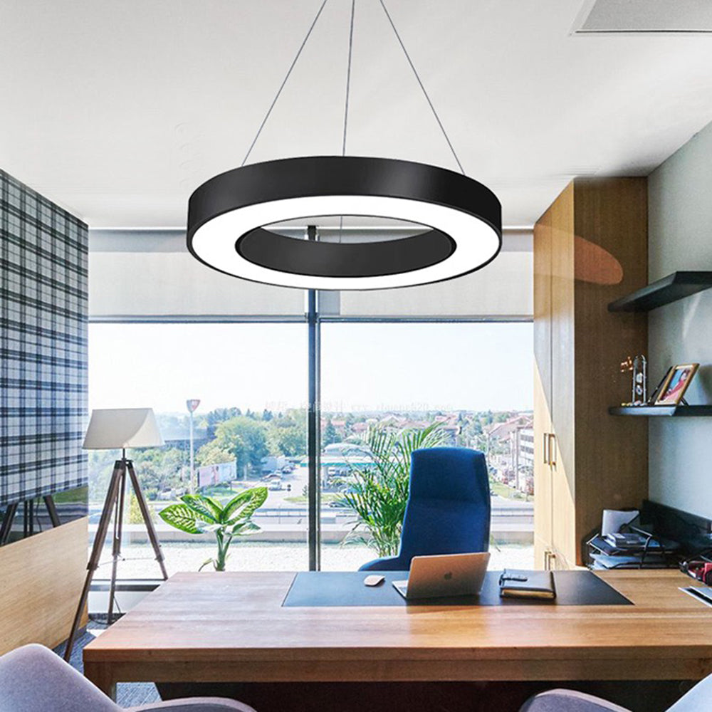 Arisha Minimalist Ring Acrylic Round Pendant Light Bedroom/Living Room - Letslighting