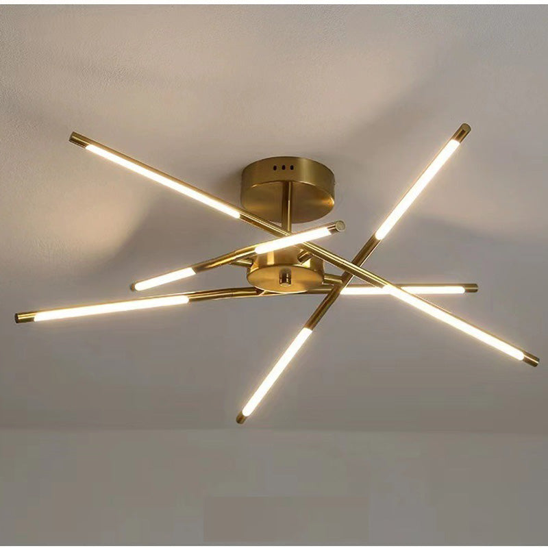 Arisha Modern Linear Metal Acrylic Ceiling Light