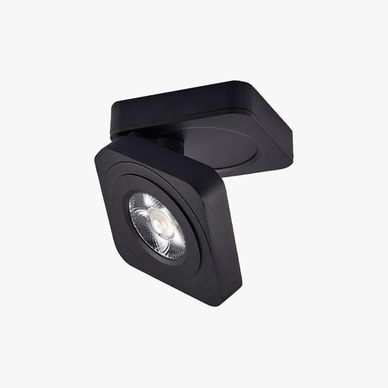 Arisha Modern LED Flush Mount Ceiling Light Black White Metal Living Room Dining Room