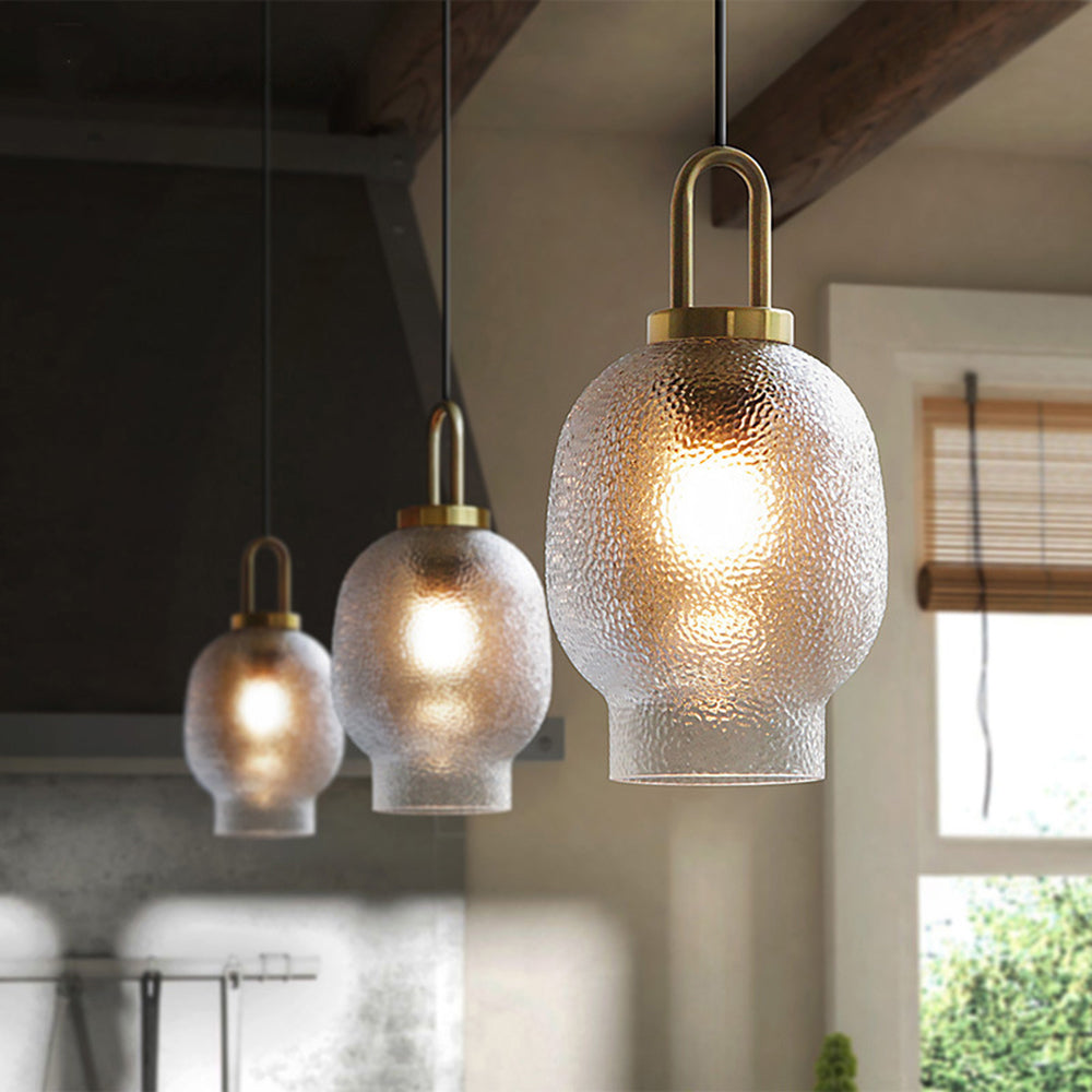 Valentina Minimalist Blown Frosted Glass Pendant Light
