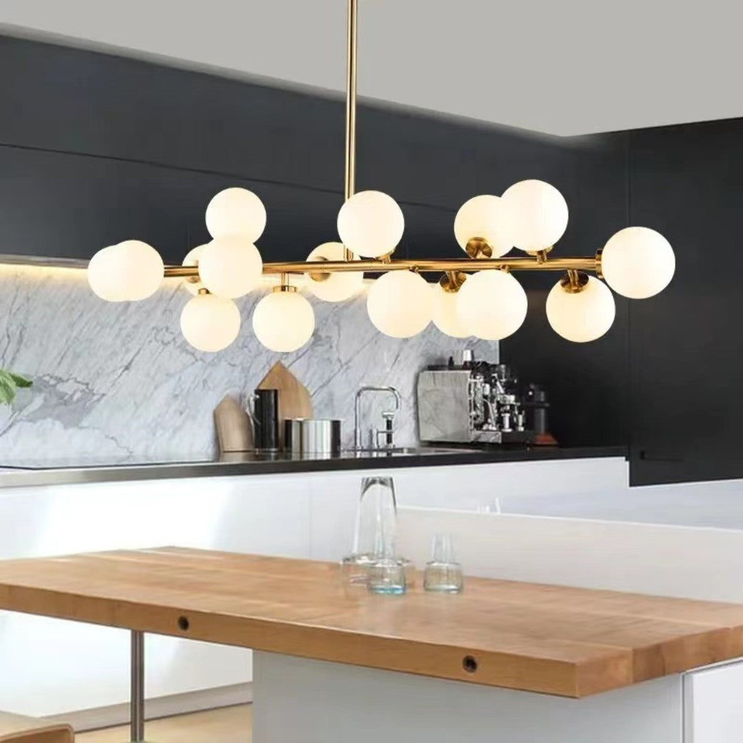 Valentina Chandelier Bubble, Magic Beans, Glass, Dining Room