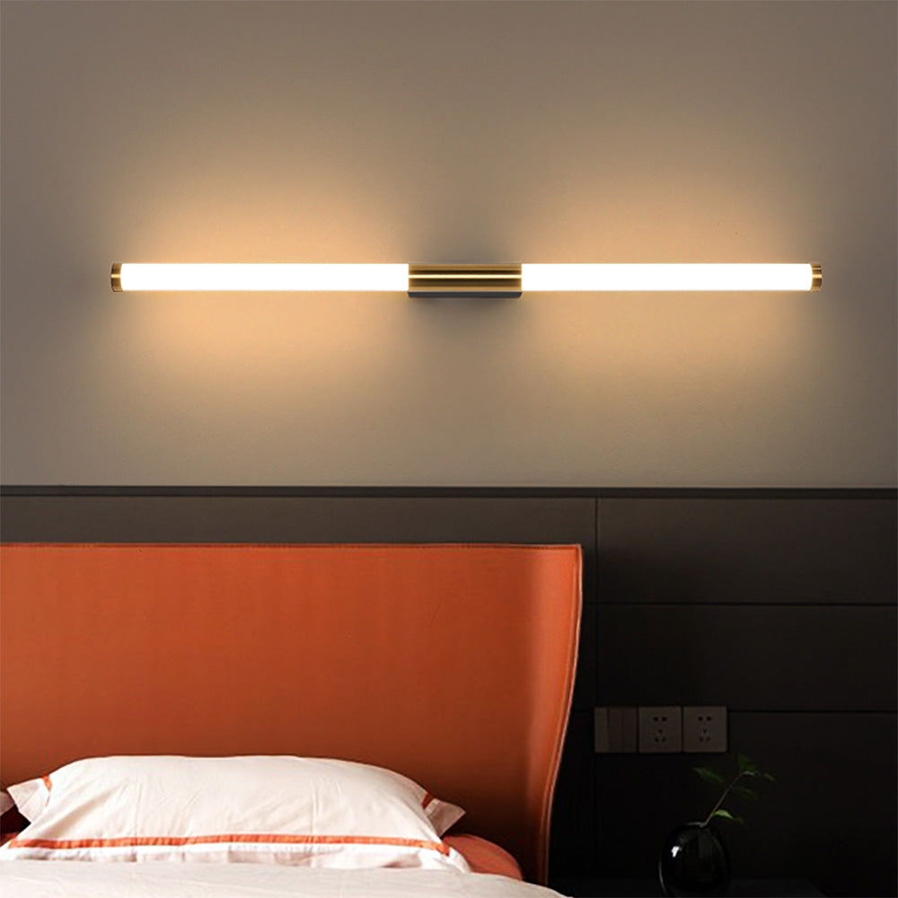 Leigh Modern Linear Copper Mirror Front Wall Lamp