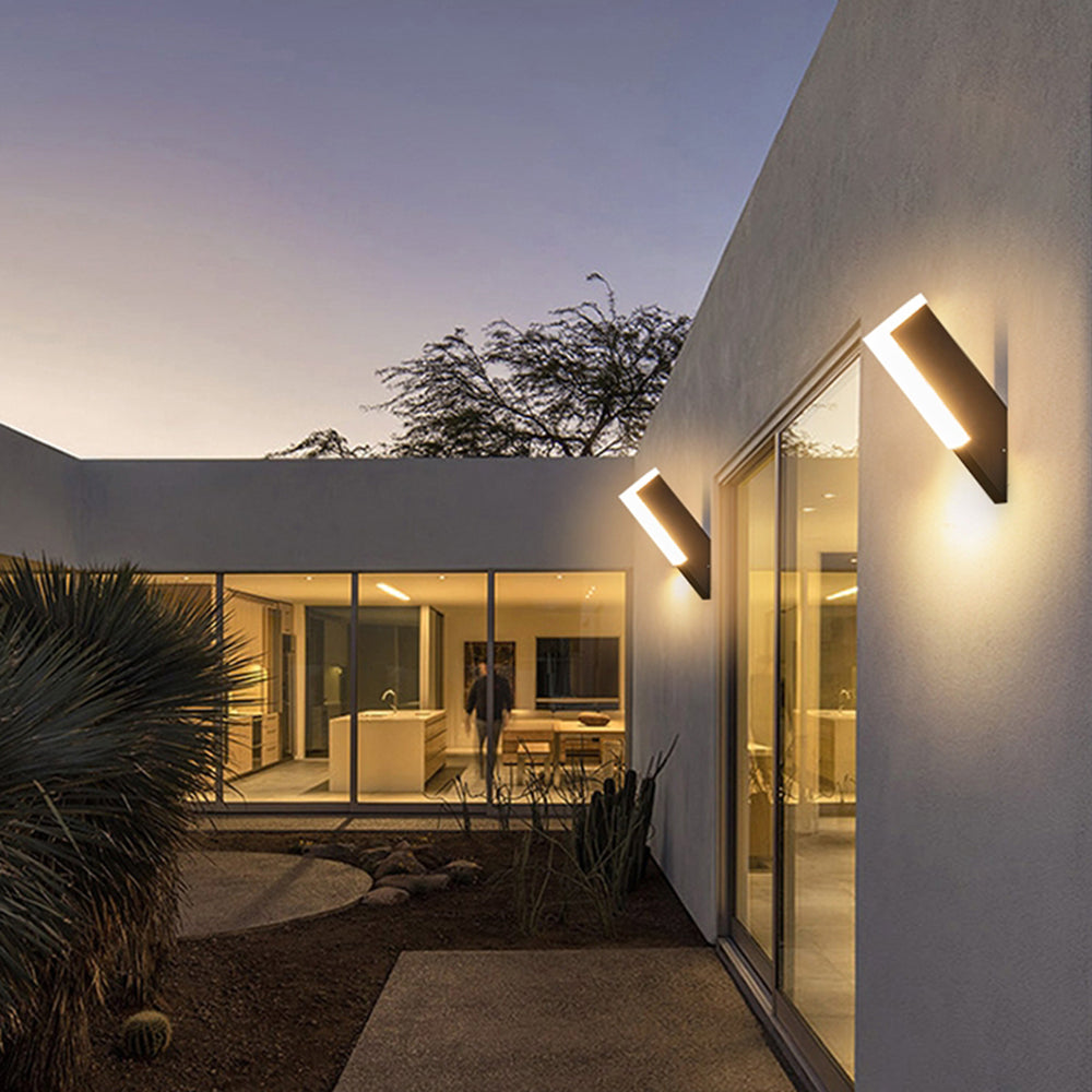 Ray Modern Geometric Acrylic Outdoor Wall Lamp