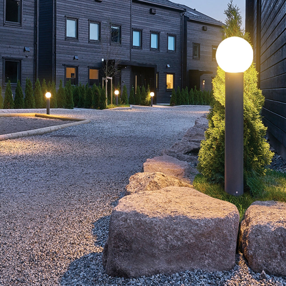 Ray Modern Metal Circular Lamp holder Outdoor Path Light