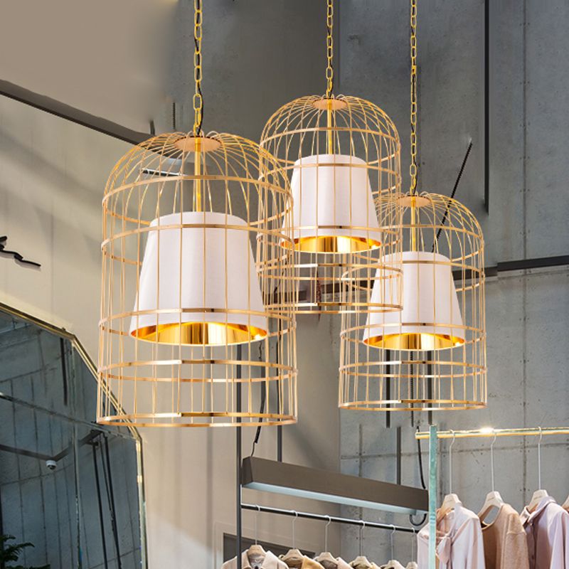 Silva Vintage Bird Cage Metal Pendant Light - Letslighting