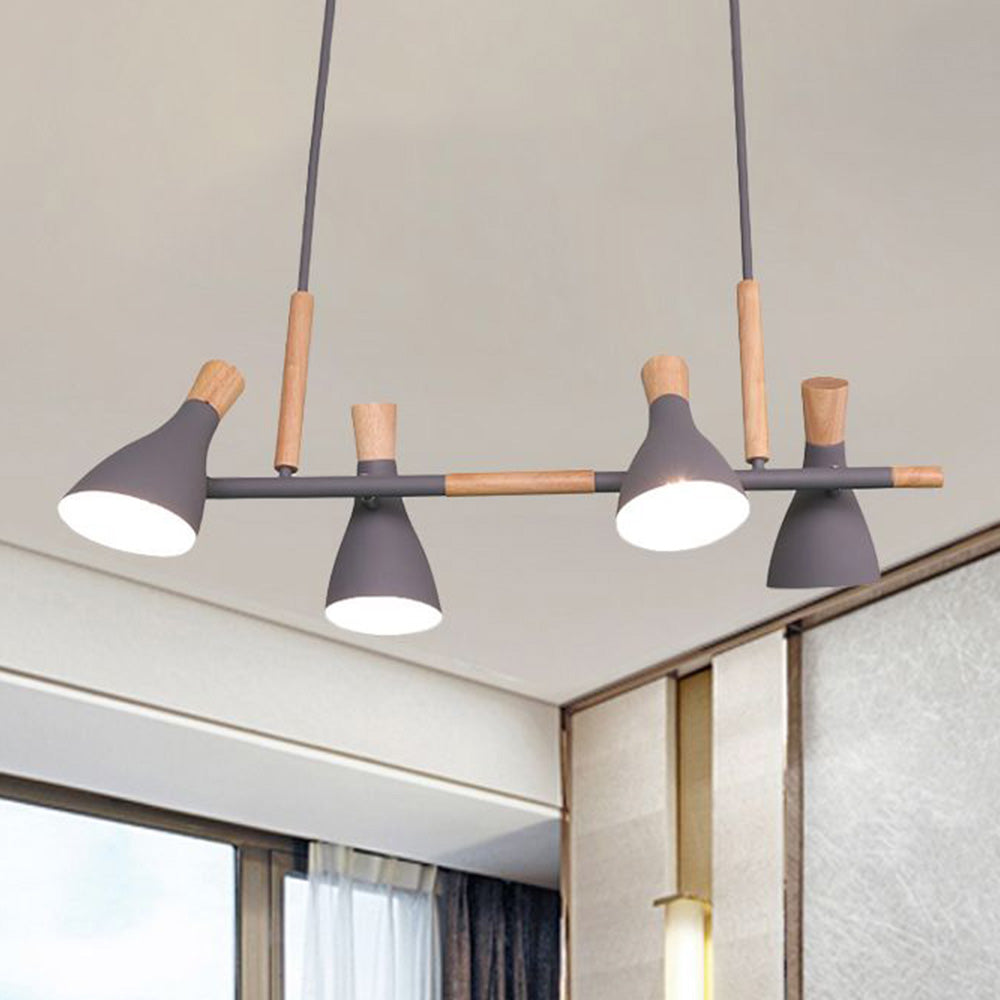 Valentina Nordic Multi Rope Wood Pendant Light - Letslighting