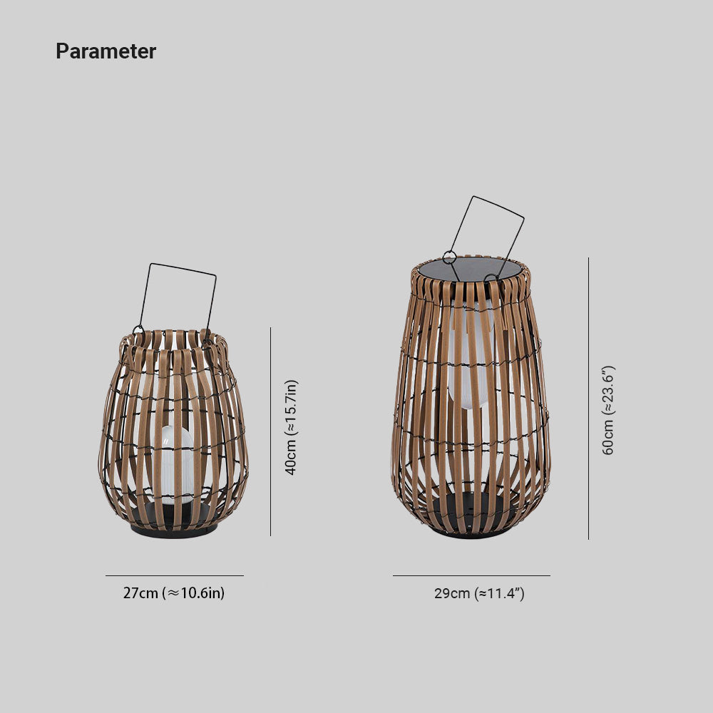 Ritta Retro Lantern Solar Rechargeable Outdoor Floor Lamp