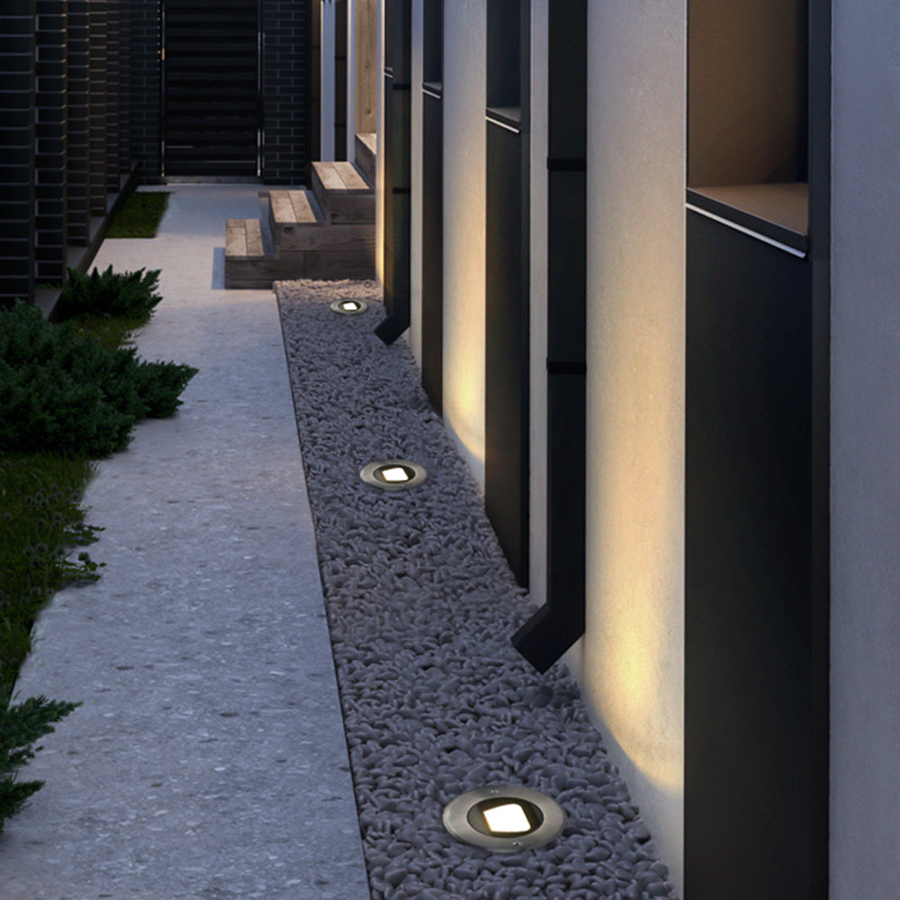 Ray Modern Metal Cylindrical Outdoor Deck Step Light