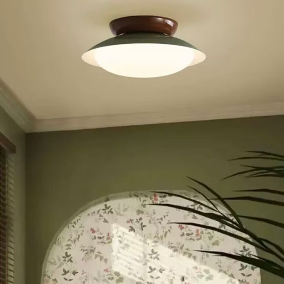 Aira Vintage Bowl-shaped LED Ceiling Light - Letslighting