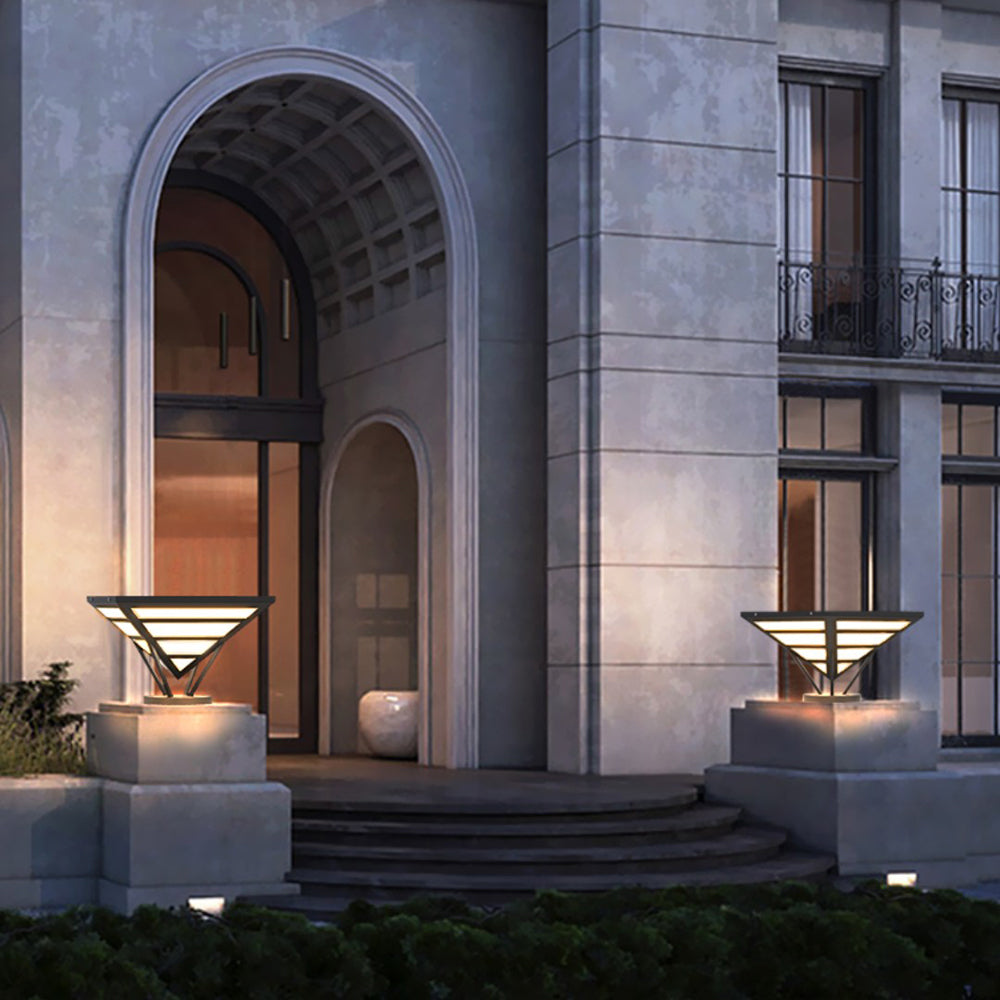 Ray Modern Diamond Metal Outdoor Table Lamps, Warm Light - Letslighting