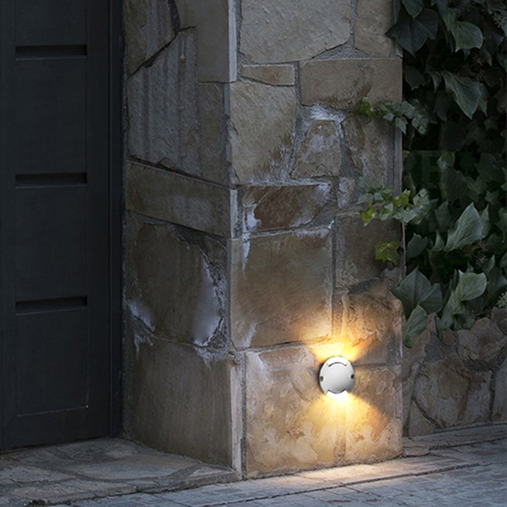 Ray Modern Metal Cylindrical Outdoor Deck Step Light