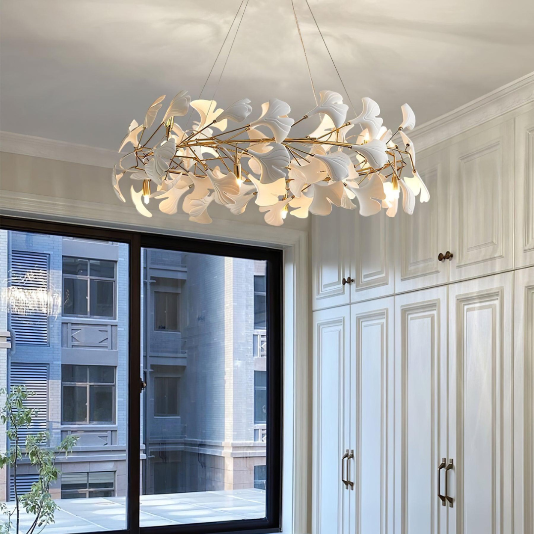 Olivia EarthenGlo Modern Kitchen Art Deco Chandelier Metal Ceramic