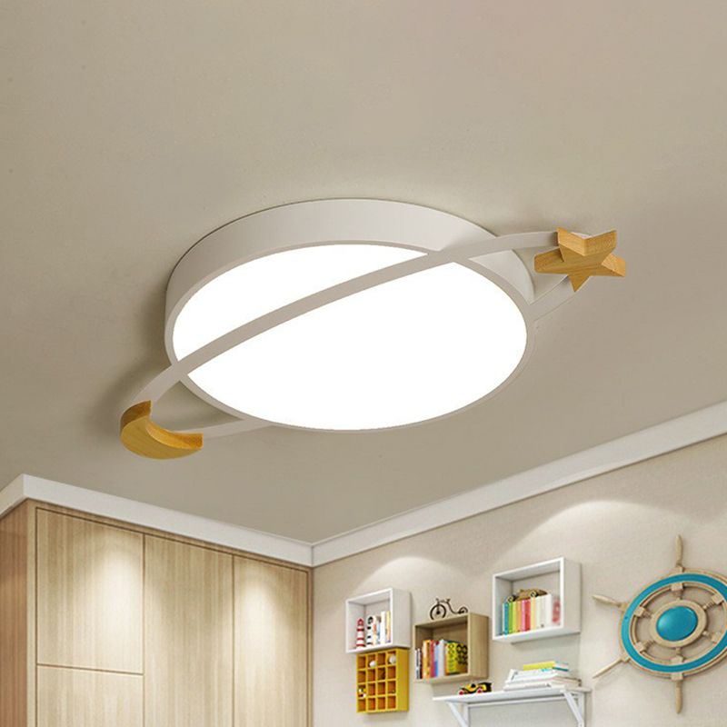 Valentina Modern Acrylic Round Flush Mount Ceiling Light