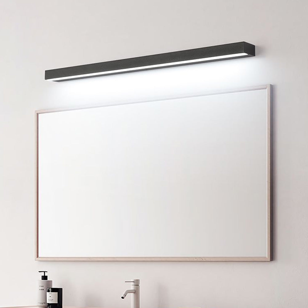 Arisha Modern Rectangular Linear Mirror Front Wall Lamp Metal