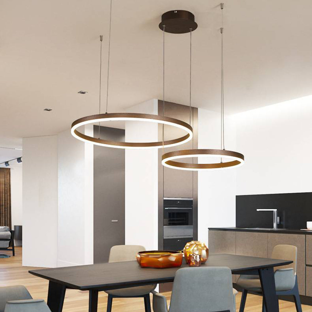 Arisha Modern Pendant Light Tir-Circle Metal