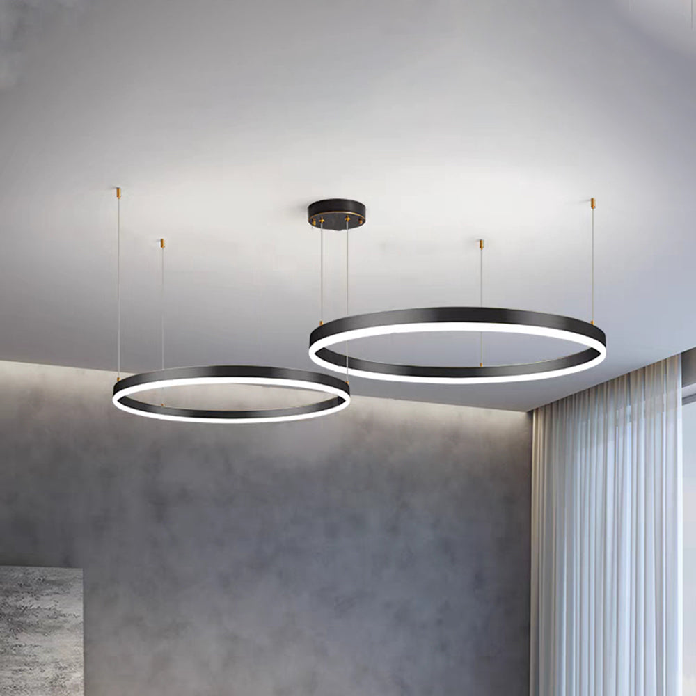 Arisha Modern Pendant Light Tir-Circle Metal