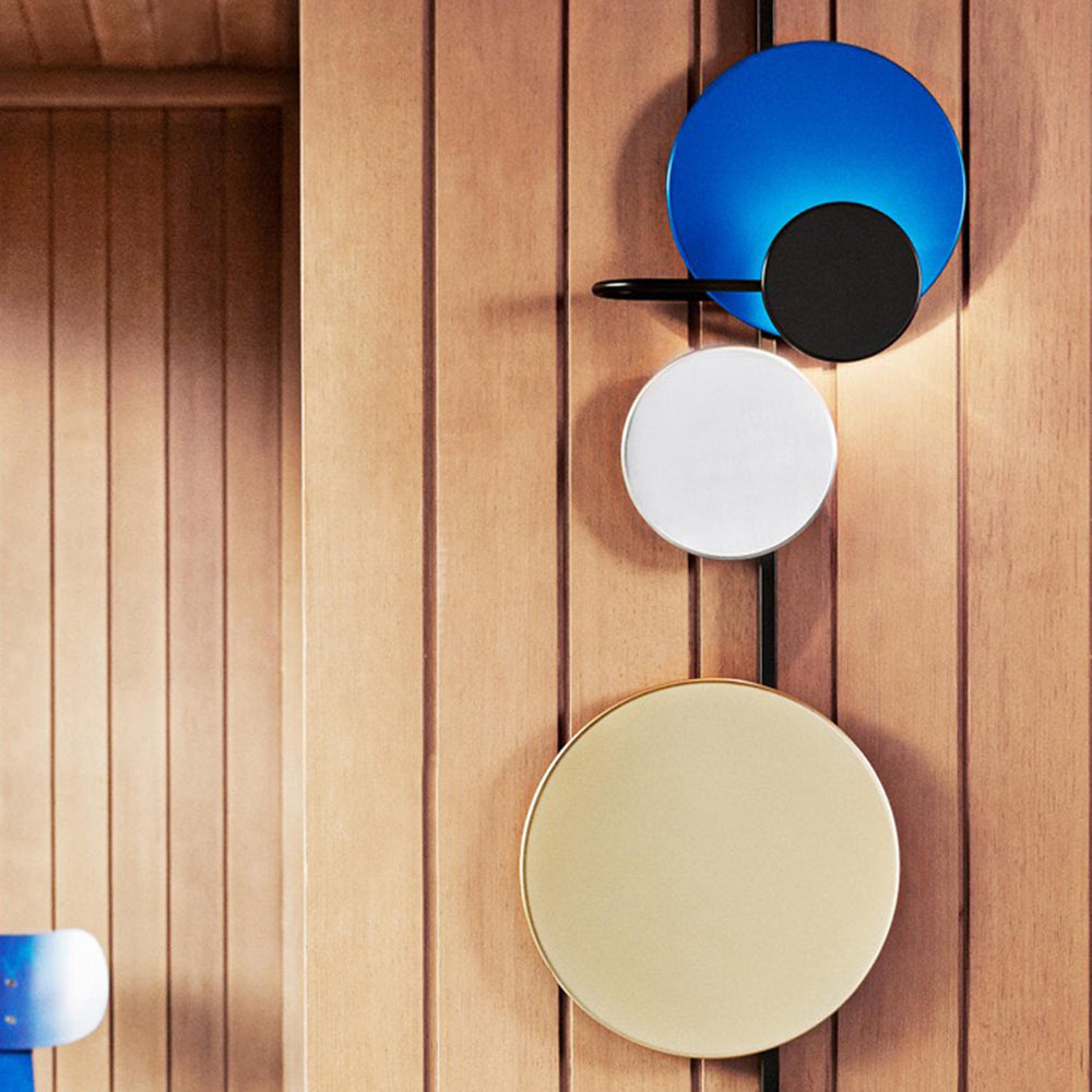 Arisha Modern Circular Metal Wall Lamp, Living Room