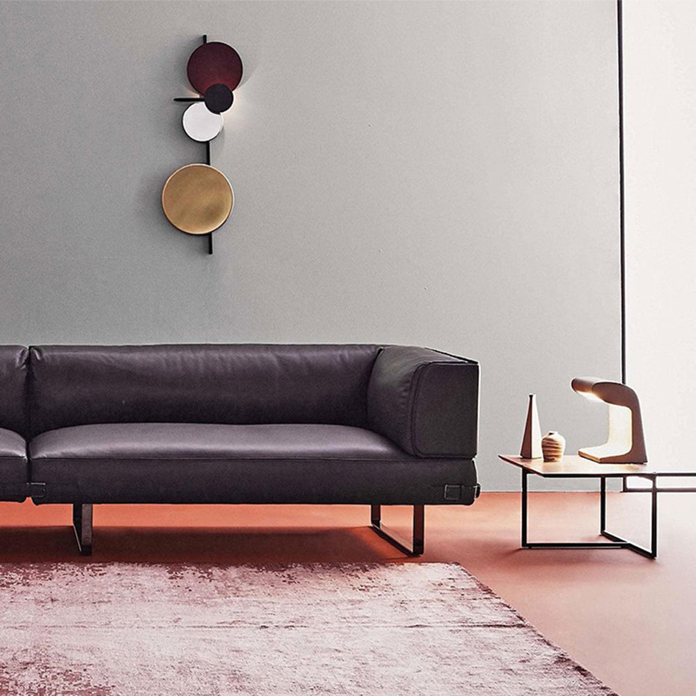 Arisha Modern Circular Metal Wall Lamp, Living Room