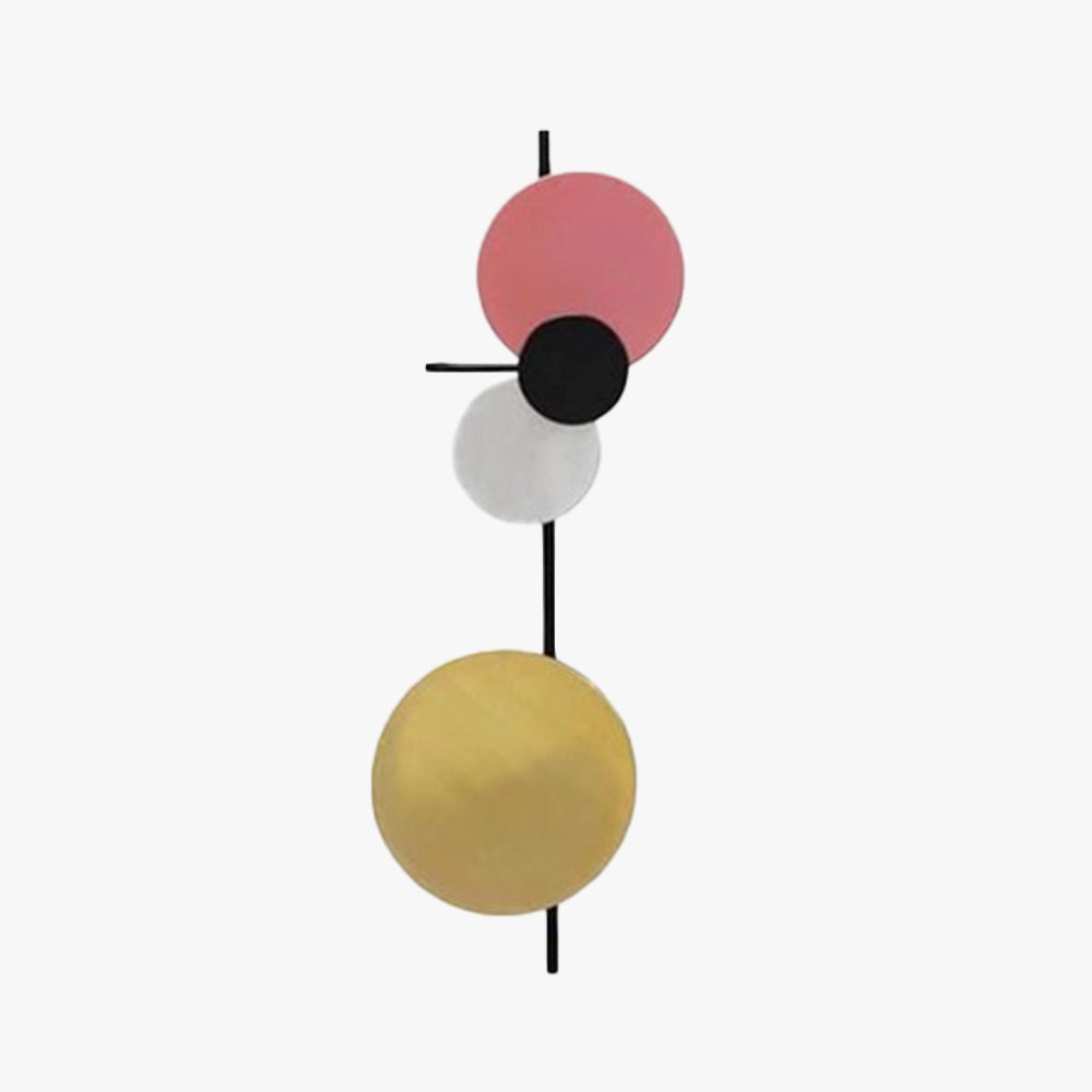 Arisha Modern Circular Metal Wall Lamp, Living Room