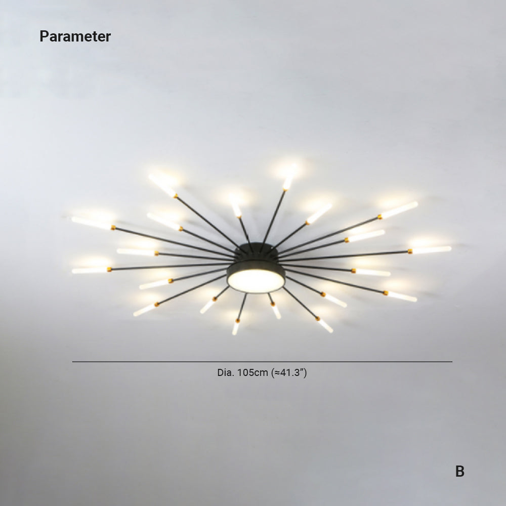 Arisha Modern Home Decoration Fireworks LED Ceiling Light - Letslighting