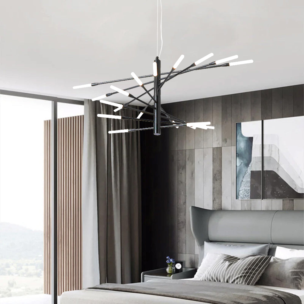 Arisha Modern Chandelier Metal Acrylic Living Room