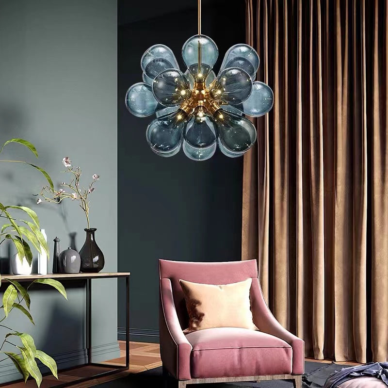 Valentina Glass Bubble Pendant Light for Kitchen Island - Letslighting