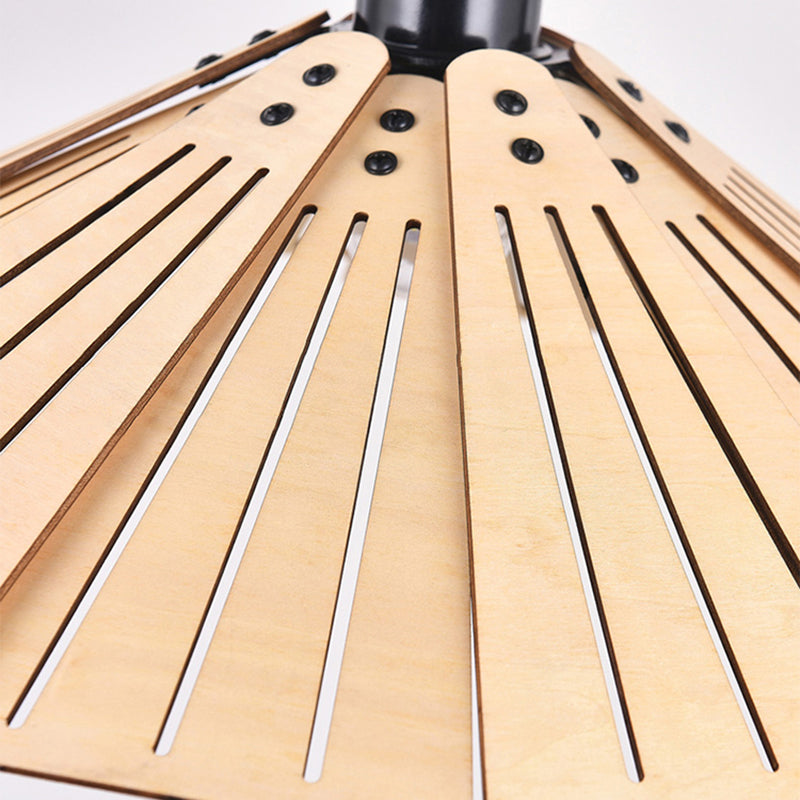 Muto Retro Pendant Light, & Wood - Letslighting