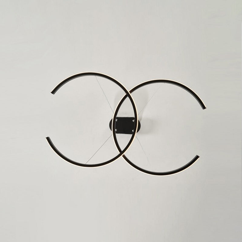Arisha Modern Minimalist Pendant Light, Double-C