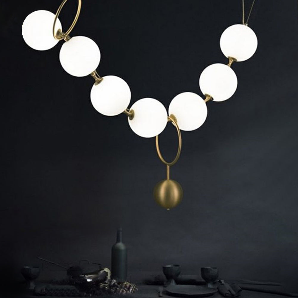 Valentina Postmodern Loft Ball Pendant Lamp Creative Necklace Design