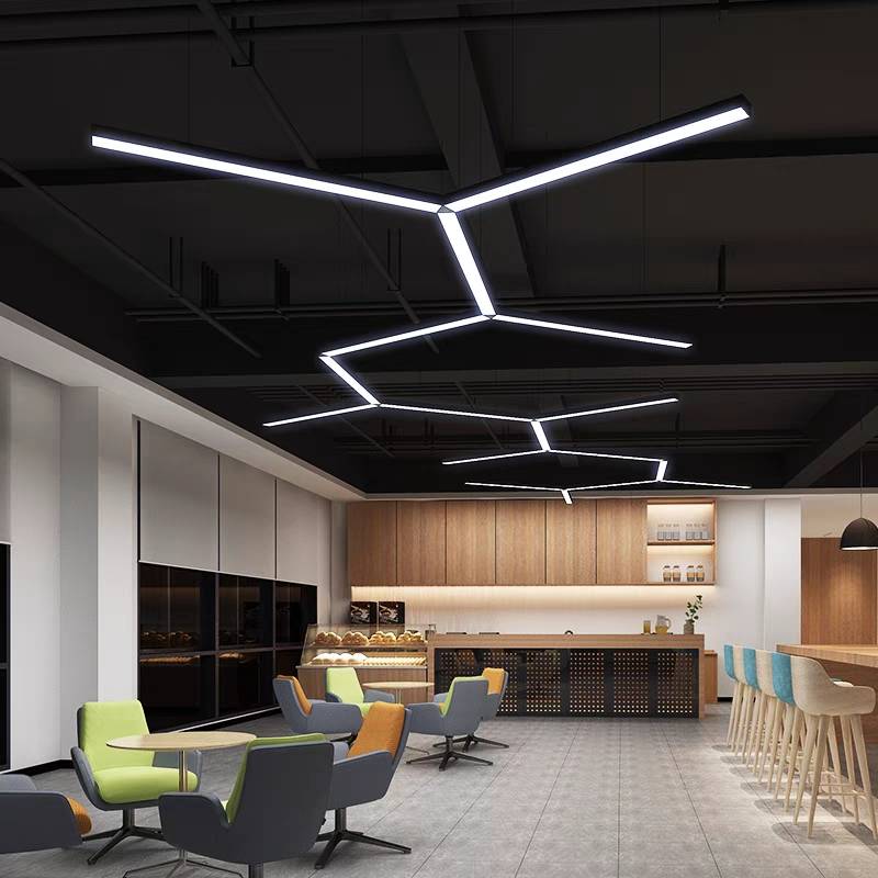 Arisha Minimalist Rectangular LED Pendant Light Acrylic Office - Letslighting