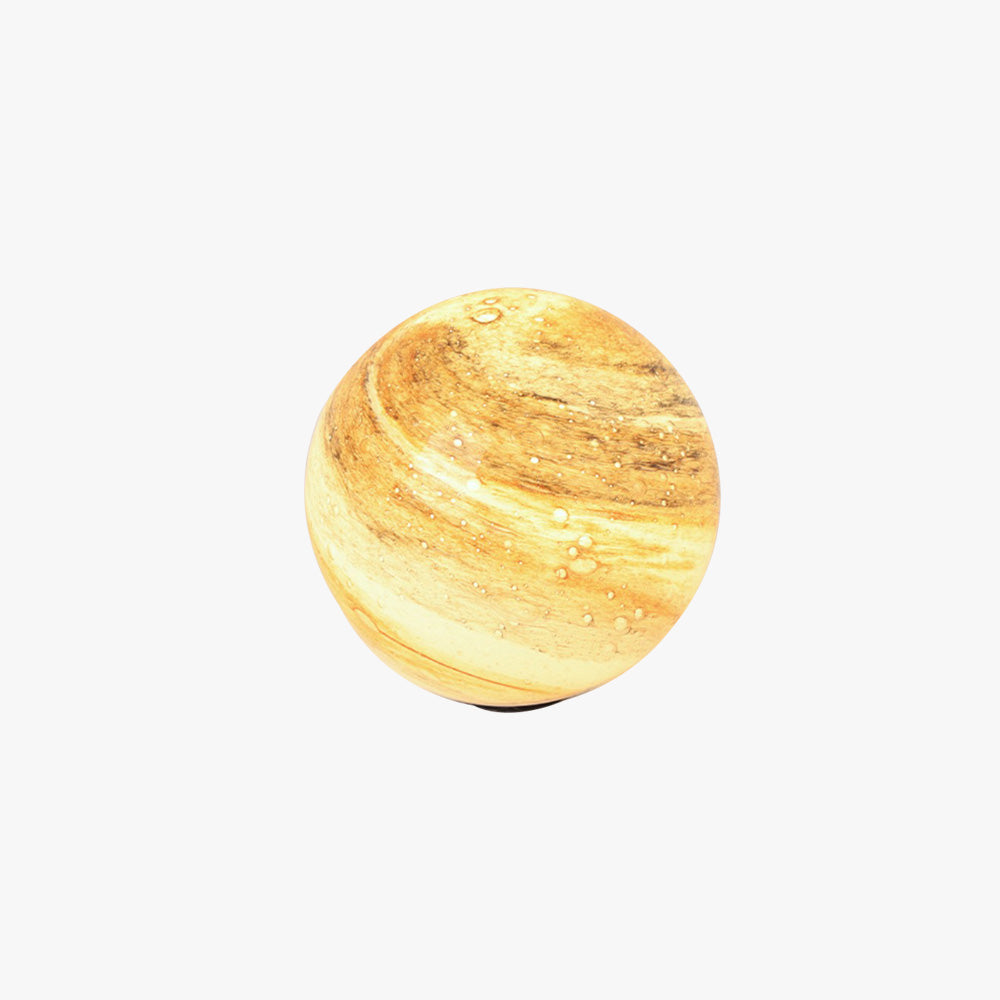 Aria Decorative Solar Acrylic Planet Outdoor Ground Light Milk Curry