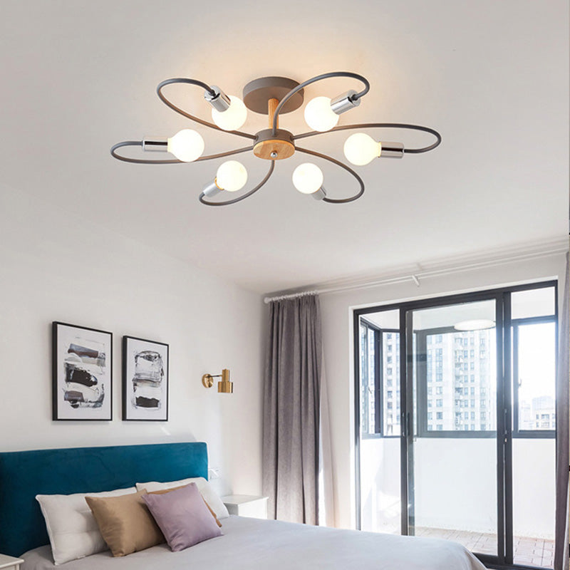 Arisha Elegant Glass Flush Mount Ceiling Light - Letslighting