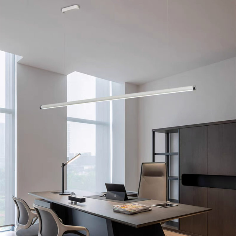 Minimalist Tube Glass Pendant Light Dining Room - Letslighting