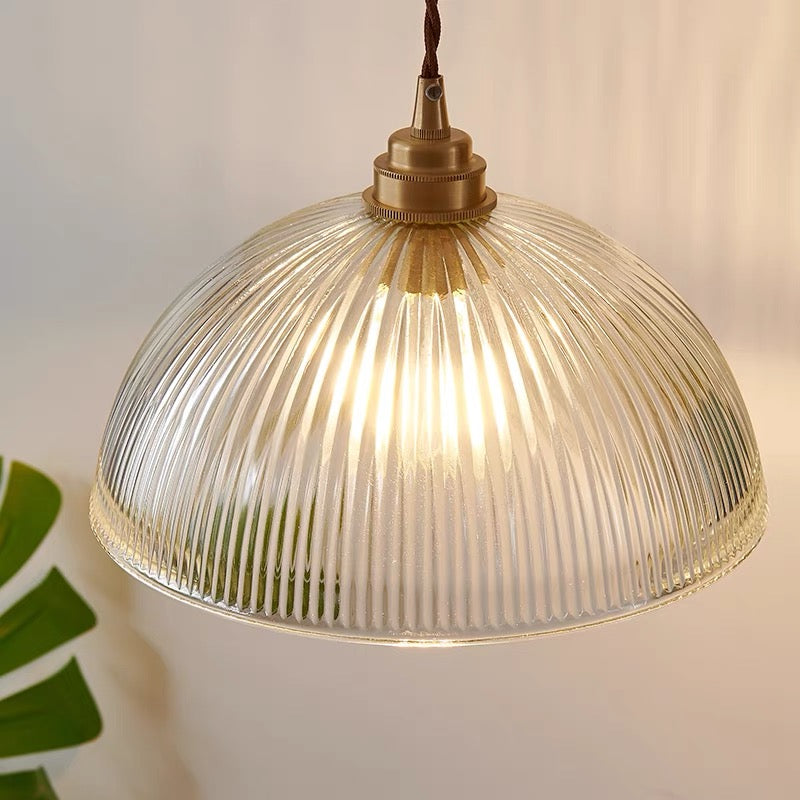 Silva Simple Bowl Metal/Glass Pendant Light, Dining Room - Letslighting